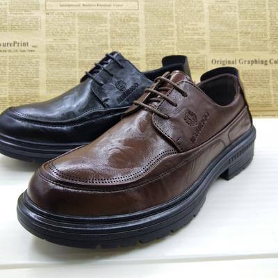 防滑商务正装德比鞋软底男鞋