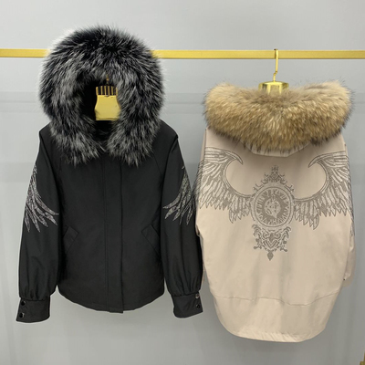 派克服女韩版皮草外套可拆卸内胆