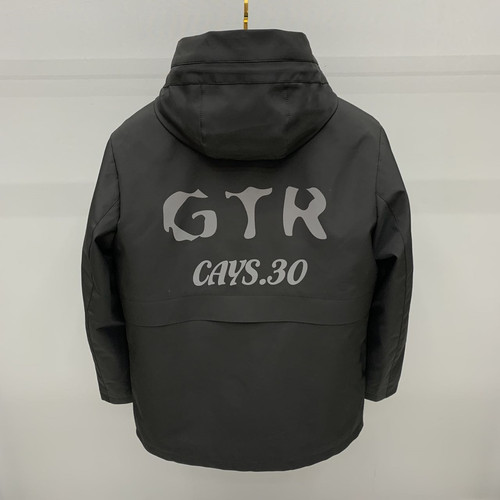 真皮真毛獭兔内胆派克服男款外套