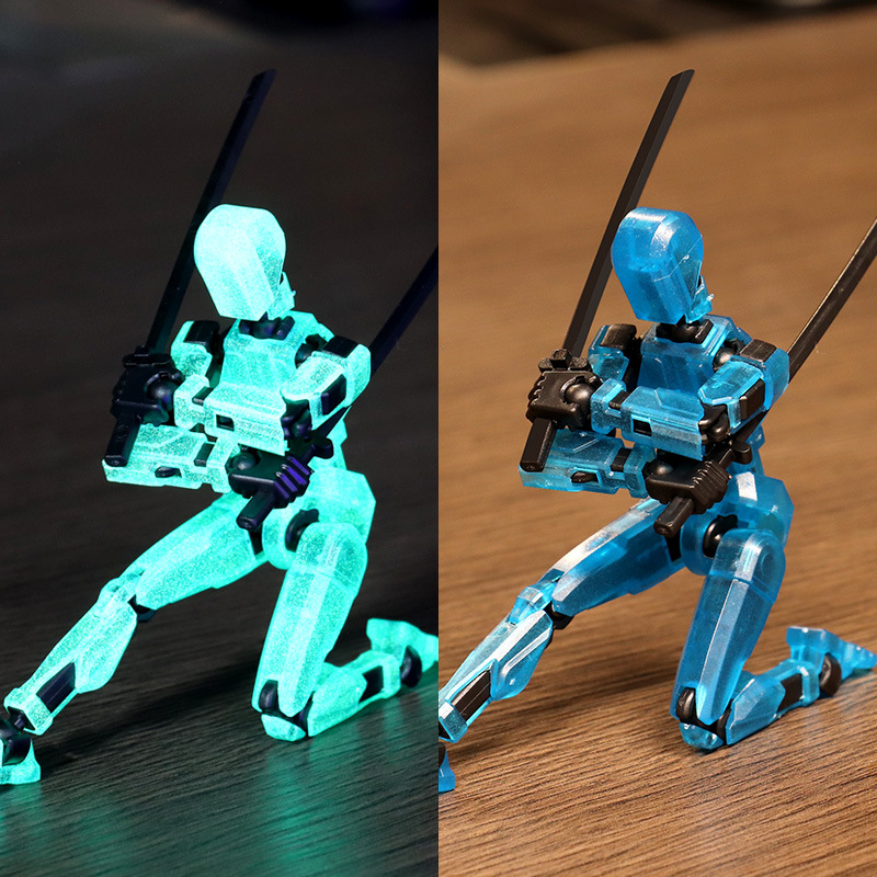 升级夜光幸运人偶13关节可动3D打