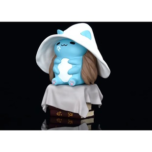 可愛咖波 艾爾登法環 菈妮 擺件 盒裝 公仔 魔法少女貓 Q版