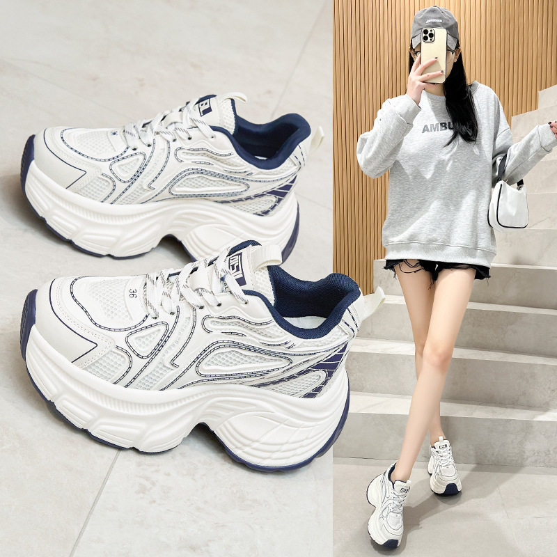 厚底网红时尚老爹鞋女2025新款休闲百搭内轻便小个子运动潮鞋,女鞋,时尚休闲鞋,淘宝优惠券,粉丝福利购,淘宝优惠卷