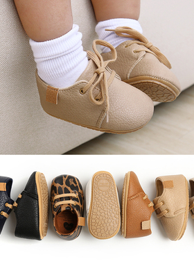 婴儿小皮鞋软底男宝宝春秋单鞋防滑学走路小孩子0-1岁宝宝学步鞋