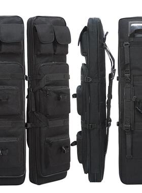 户外M416水弹收纳枪包真人CS军迷战术多功能双肩钓鱼包装备包