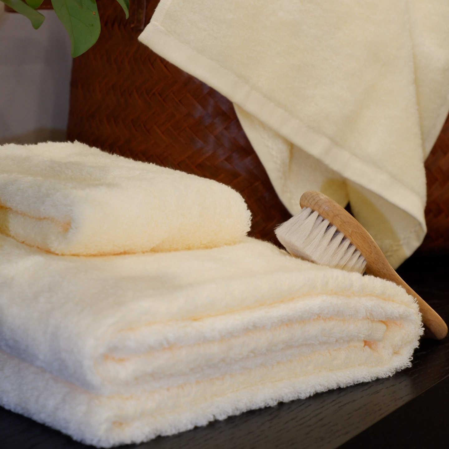 NOAB浴巾毛巾方巾三件套装长绒棉