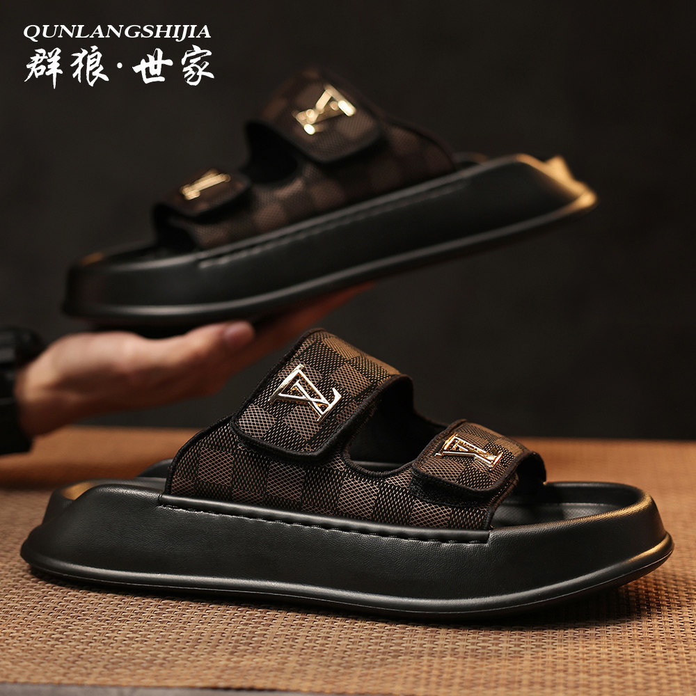 男士拖鞋2026新款夏季外穿高端轻奢凉鞋防滑外出开车高级感凉拖鞋