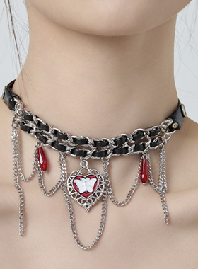 锁骨链Starfire皮革铜合金