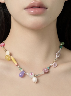 原创手作串珠小众项链