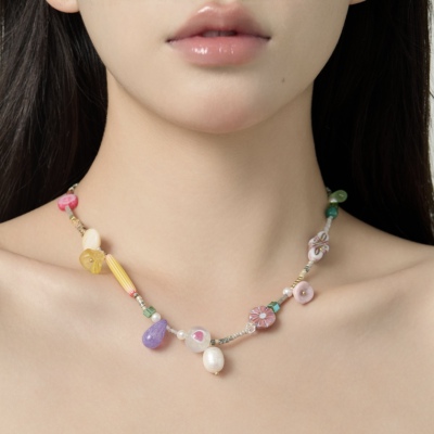 原创手作串珠小众项链