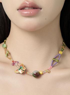 新中式小众景泰蓝串珠捷克珠