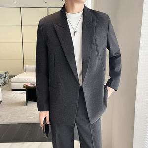 秋季时尚休闲小西装宽松轻熟风西服外套A445-DK51单西-P145图片