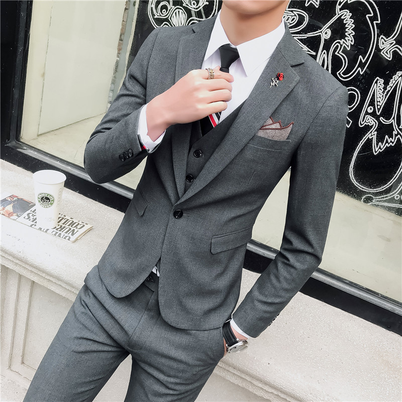 长期做不断货韩版小西装男士西服套装新郎结婚礼服三件套TZ11,男装西服套装,电商A445