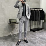 长期做不断货#韩版小西装高品质西服两件套大码不加价LJT70-P180，男装西服套装，电商A445