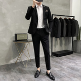 长期做不断货#韩版小西装高品质西服两件套大码不加价LJT70-P180，男装西服套装，电商A445