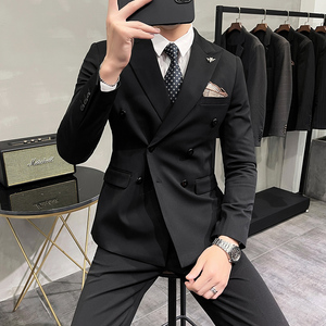 长期做不断货#大码不加价 韩版西装高品质西服两件套LJT72-P180图片