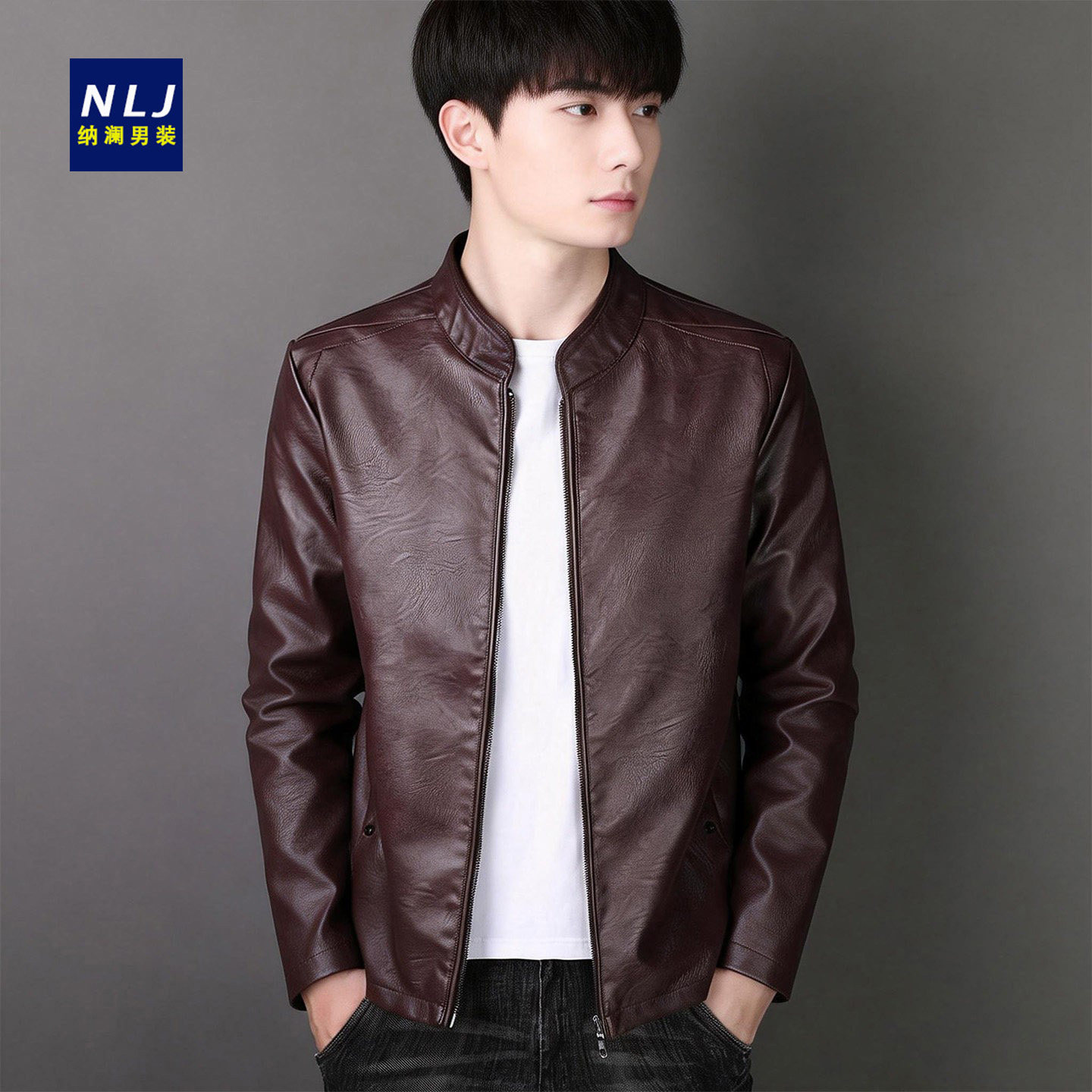 皮衣外套男机车服夹克秋季百搭