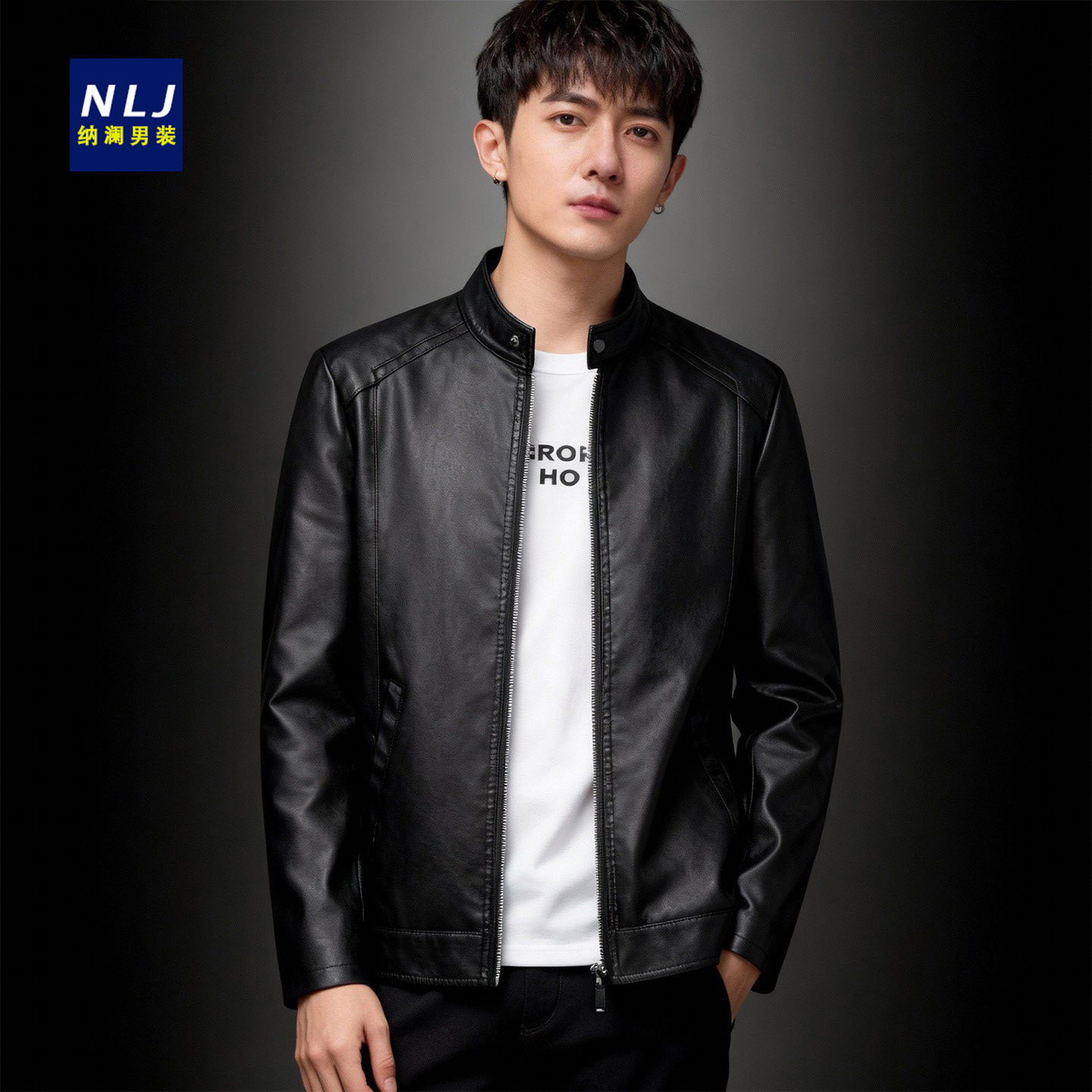外套男皮衣机车服2026新款冬季