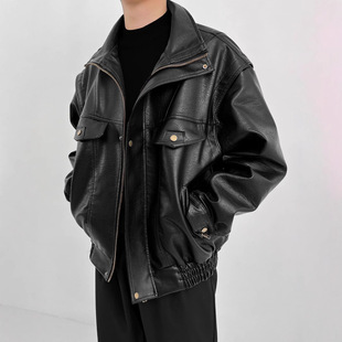 外套男皮衣2026新款今年流行爆款夹克机车服青年秋冬季美式复古