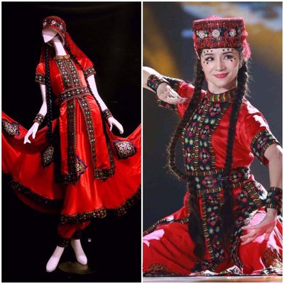 古丽米娜服装塔吉克族新疆舞蹈服
