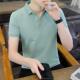 保罗polo衫 带领半袖 T恤男纯色简约青年潮流百搭冰丝夏装 翻领短袖
