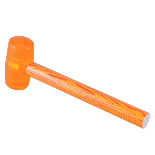 木柄橡胶锤铺瓷砖地板安装实心锤头塑料胶锤子尼龙透明橡皮锤榔头