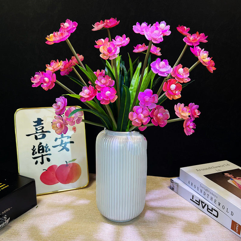 新款牡丹花材料包渐变果冻色手工串珠饰品装饰摆件手工花束礼物