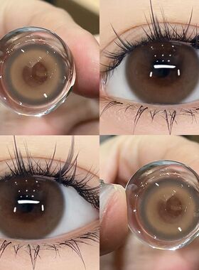 甜酒褐棕色美瞳日抛30片一次性大小直径正品旗舰店隐形眼镜女6xx