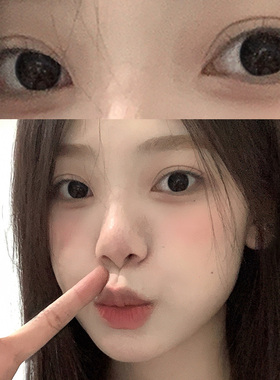 OVOLOOK黑色美瞳半年抛2片自然款休闲学生党可爱素颜正品官方0xx