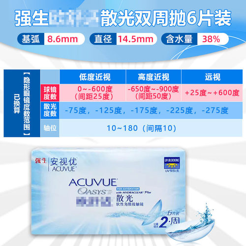 【96%散光定制可在7日内发货；官方授权】