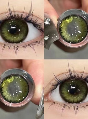 暗夜森林美瞳绿色大直径2023新款混血隐形眼镜正品官网旗舰店1WX