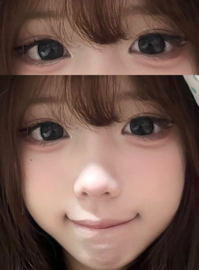 OVOLOOK哭泣小熊灰色美瞳半年抛2片小大直径隐形眼镜官方正品0xx