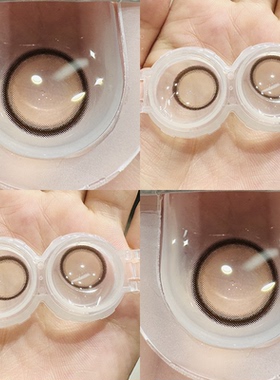 小咖豆棕色美瞳半年抛小大直径学生自然正品官网隐形眼镜旗舰1xx