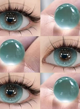 破碎玩偶绿色美瞳半年抛欧美混血大小直径隐形眼镜女NF正品官方TN