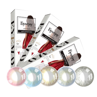 纯欲小黑环美瞳半年抛女小直径正品官网年抛带度数隐形眼镜EJLK