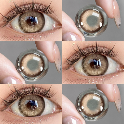 正品机械姬美瞳半年抛大直径棕色亚裔混血隐形眼镜NF官方旗舰店TN