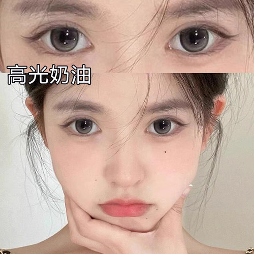 高光奶油灰美瞳日抛30片一次性灰色混血隐形眼镜官方旗舰店EJLK