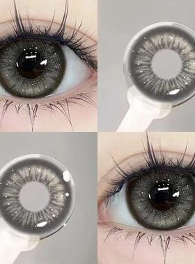 泰式奶茶灰色美瞳日抛30片一次性抛混血10片隐形眼镜NF正品官方TN