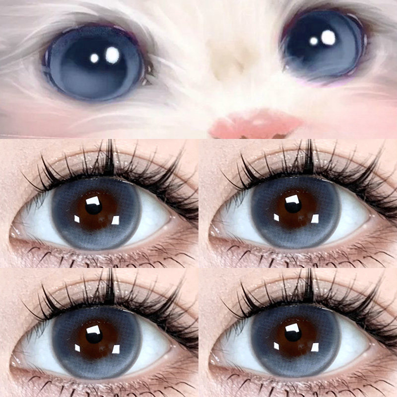 蓝色美瞳日抛型一次性30片大小直径女隐形眼镜官方正品旗舰店2xx