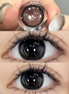 高光婴儿黑色美瞳14mm小直径半年抛纯欲自然隐形眼镜WF官网正装TN