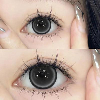 珍宝珠美瞳日抛10片灰色大直径自然款狗狗眼彩色隐形眼镜正品5xx