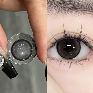 黑糖爆珠美瞳日抛10片黑色纯欲大小直径30片一次性抛dd隐形眼镜TN