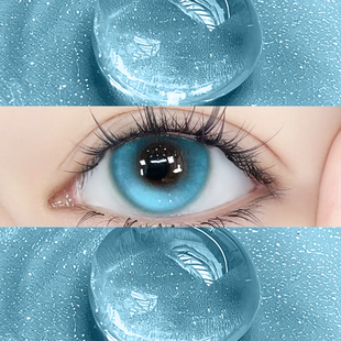海域女神美瞳日抛30片蓝色混血cos一次性10片隐形眼镜QF正品女TN