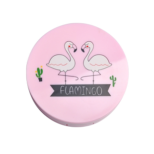 冷淡风隐形眼镜盒ins少女心纯色简约便携美瞳盒子佩戴工具收纳zy