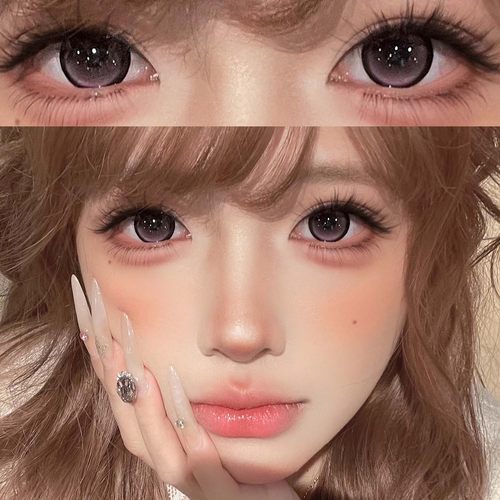 粉色美瞳日抛10片大直径秋冬三明治工艺正品隐形眼镜旗舰1YY