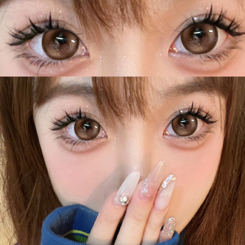 棕色系美瞳2片装半年抛正品欧美混血清透自然官网隐形眼镜EJLK,隐形眼镜/护理液,彩色隐形眼镜,淘宝优惠券,粉丝福利购,淘宝优惠卷