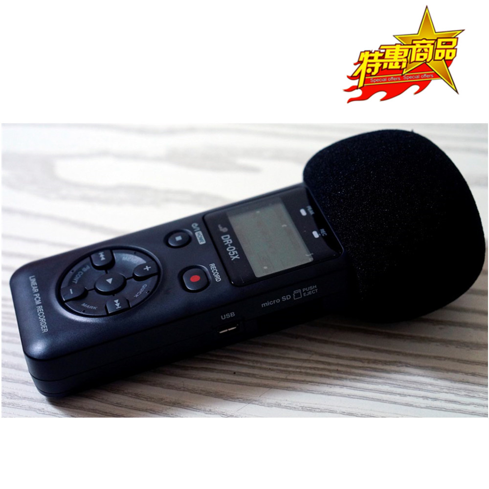 适用于达斯冠TASCAM DR05防风海绵套 TASCAM DR05X海绵罩