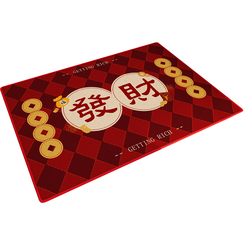 出入平安入户门地垫红色喜庆