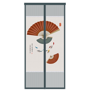 家用防蚊门帘免打孔磁条魔术贴夏季新款入户门隔断帘卧室遮挡帘子