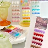 气垫拍拍胶彩色细腻腮红渐变美甲专用24色罐装 RETA VIVI