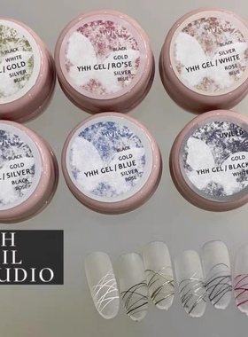 YHH樱禾拉丝胶金属色 红色 蓝色 ，可擦粉，店主特推 1g